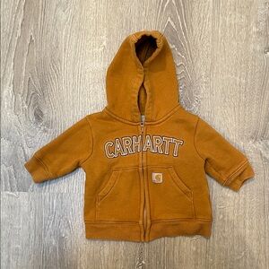 Carhartt Infant Boy 0-3 Month Warm Brown Hoodie